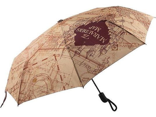 CINEREPLICAS Harry Potter - Marauder Map - Ombrello da pioggia (Bianco/rosso)