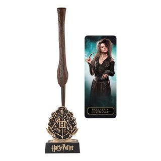 CINEREPLICAS Harry Potter - Bellatrix Lestrange - Penna a forma di bacchetta magica (Marrone)