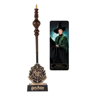 CINEREPLICAS Harry Potter - Minerva McGonagall - Penna a forma di bacchetta magica (Marrone)