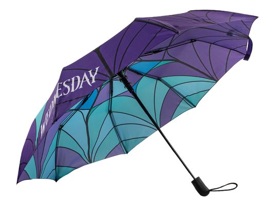 CINEREPLICAS Wednesday - Buntglas - Regenschirm (Blau)