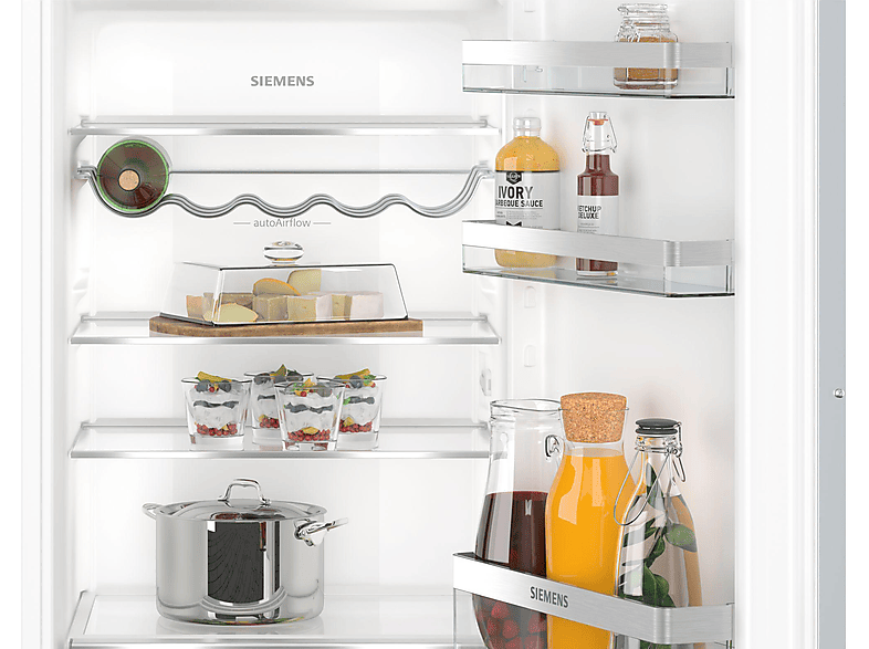 SIEMENS KI42LVFE0 iQ300 Einbaukühlschrank (187 l, E, 1221 mm hoch}, Weiß)