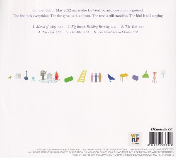 Albumcover mit Text und verschiedenen kleinen Bildern.