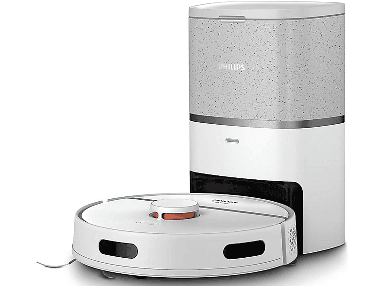 Robot sprzątający Philips 3000 series HomeRun Aqua XU3110/02 Vacuum and Mop Robot, Combi, Metallic, Round, Light/Beluga Metallic, Acrylonitrile butadi – zdjęcie 3