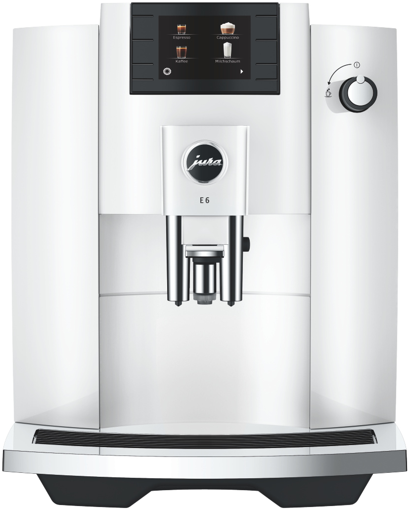 JURA E6 Piano White (EC) Automata kávéfőző (Cappuccino funkcióval)