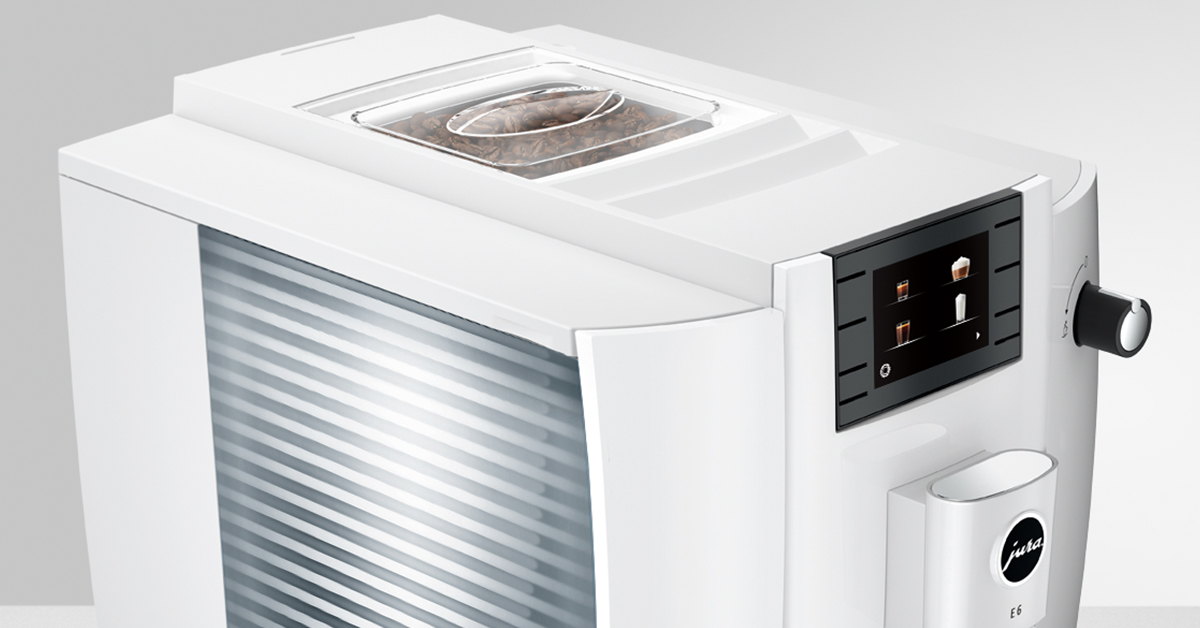 JURA E6 Piano White (EC) Automata kávéfőző (Cappuccino funkcióval)