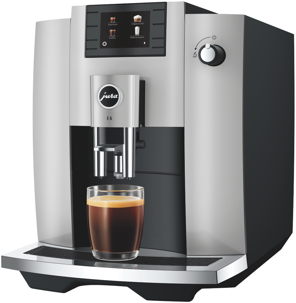 JURA E6 Platin (EC) Automata kávéfőző (Cappuccino funkcióval)