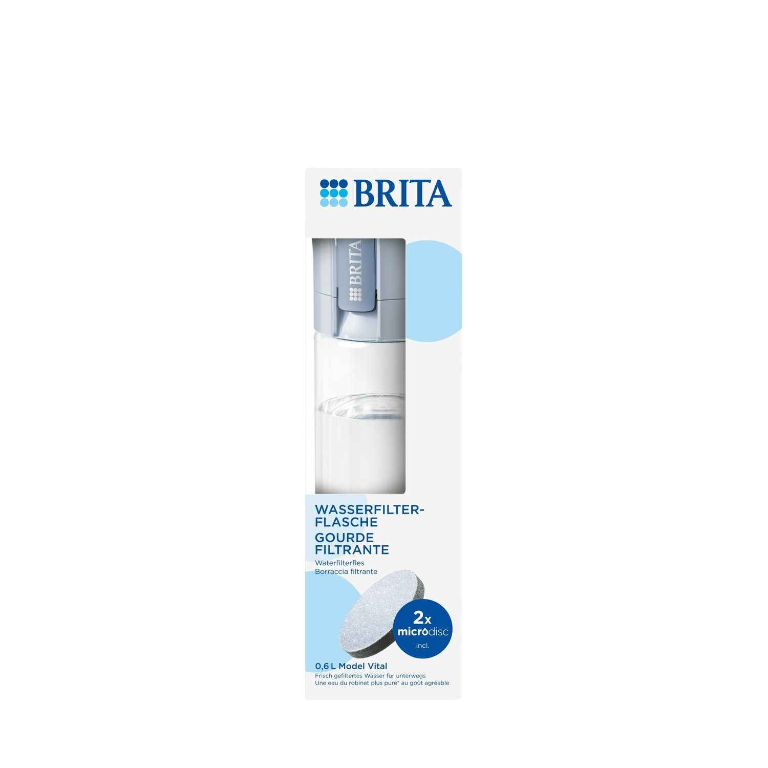 Bouteille d'eau filtrante Brita avec filtres | Shopping