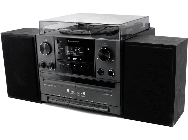 Soundmaster MCD5600SW Kompakt Anlage, Schwarz; Stereo-Musikcenter — Foto 3 von 4