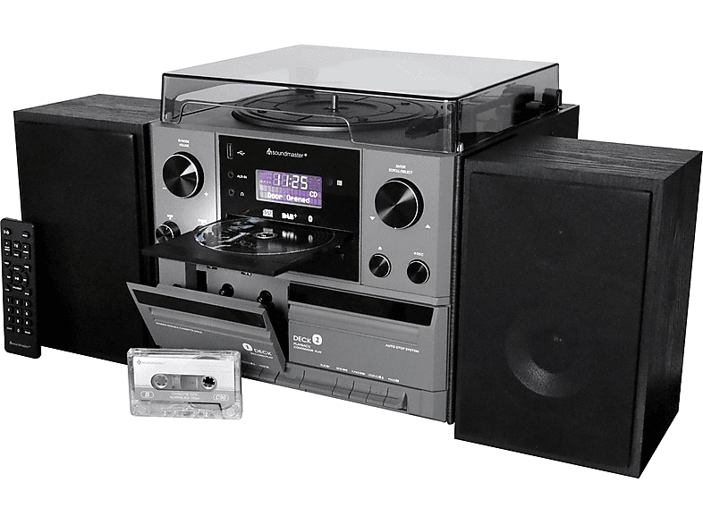 Soundmaster MCD5600SW Kompakt Anlage, Schwarz; Stereo-Musikcenter — Foto 4 von 4
