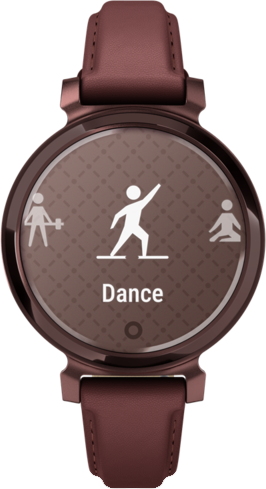 Okosóra számlapja tánc ikonnal, alatta a 'Dance' szóval.