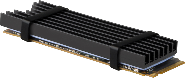 AXAGON Alumínium passzív hűtőborda M.2 SSD-hez, 2280 méret, 6 mm magas (CLR-M2L6)