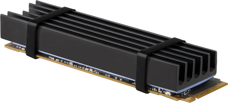 AXAGON Alumínium passzív hűtőborda M.2 SSD-hez, 2280 méret, 12 mm magas (CLR-M2L10)