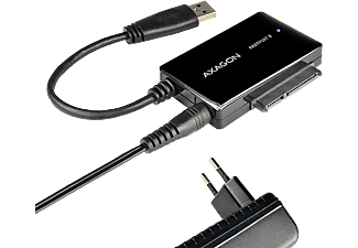 AXAGON USB 3.0 - SATA 6G külső adapter 2,5" vagy 3,5" SSD-HDD-hez, tápegység (ADSA-FP3)