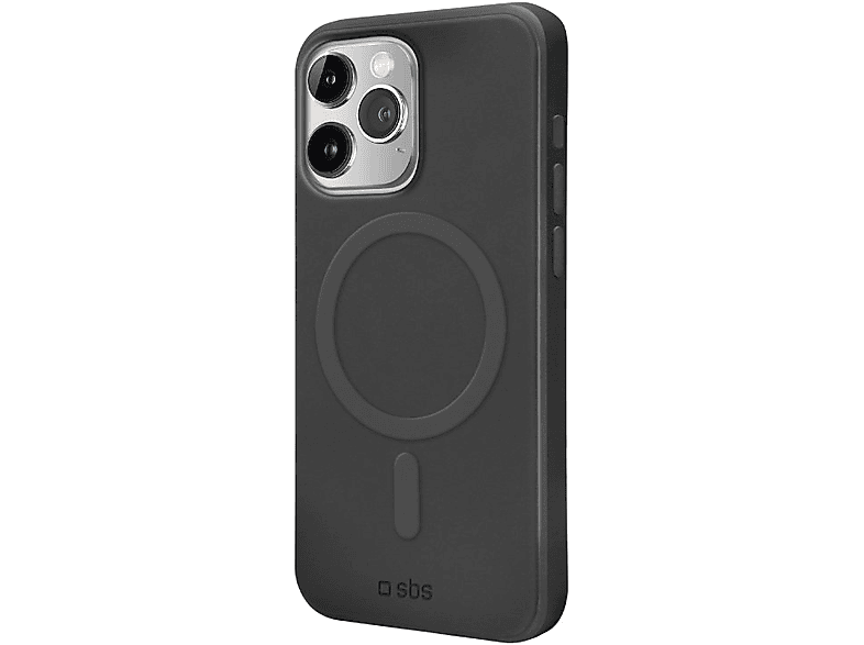 SBS 49536 Instinct Mag, MagSafe kompatibel, Backcover, für Apple iPhone 15 Pro Max, Schwarz; Handyhülle