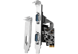 AXAGON PCIe x1 sorosport vezérlő kártya, 2x RS-232 DB9 port, ASIX AX99100 chip (PCEA-S2N)