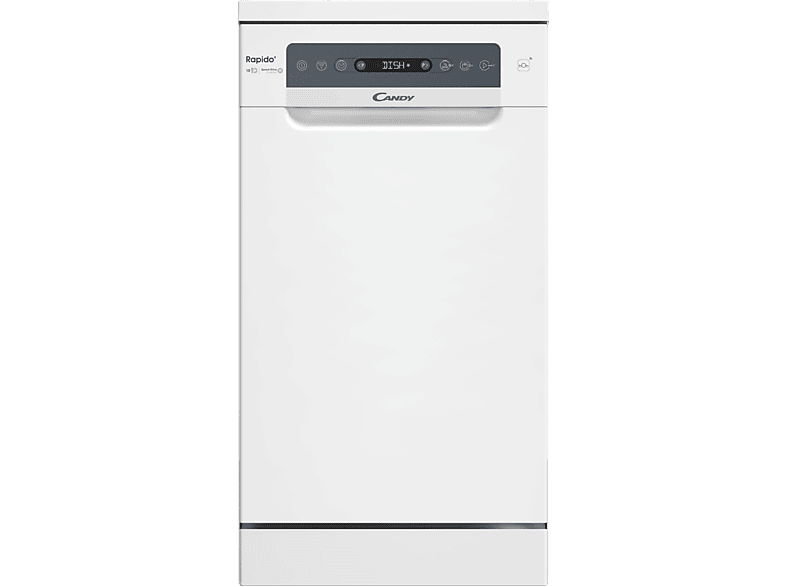 REACONDICIONADO Seminuevo Excelente Lavavajillas - Candy Rapido' CF0C7SB0FW, 10 servicios, 8 programas, 45 cm, Motor Inverter, Wi-Fi, Blanco