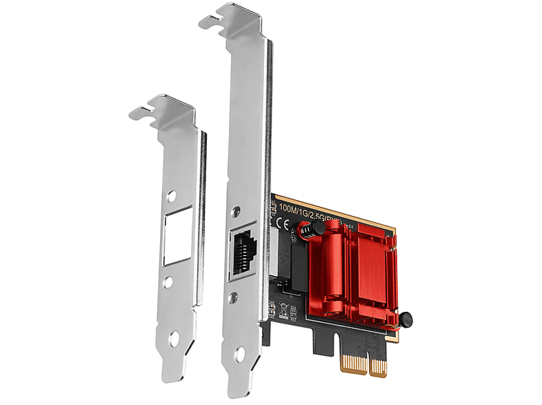 AXAGON PCIe x1 2,5 Gigabit ethernet vezérlő kártya, 1x RJ45, UTP/STP, Realtek RTL8125B chipset (PCEE-G25)