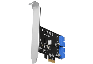 AXAGON PCIe x1 USB 3.2 Gen1 vezérlő kártya, 4 portos belső csatlakozás, 5Gbit/s, UASP (PCEU-034VL)