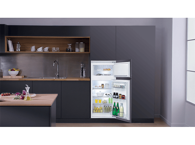 BAUKNECHT KDI 12S2 Kühlgefrierkombination (E, 173 l, 1220 mm hoch, Weiß)