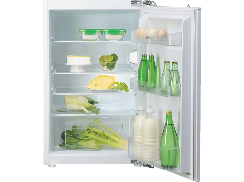 BAUKNECHT KSI 9VF2E Einbaukühlschrank (126 l, E, 875 mm hoch, Weiß)
