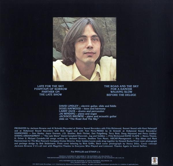 Albumcover mit Porträt eines Mannes und Text. Text enthält Song-Credits, Namen und rechtliche Informationen.