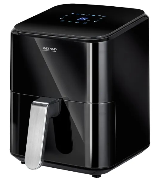 Biała pralka Miele z otwartymi drzwiami, widoczny panel sterowania.