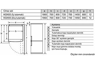 PROFILO BD3055IEVN E Enerji Sınıfı 530 L Alt Tarafı Derin Donduruculu NoFrost Buzdolabı Beyaz_7