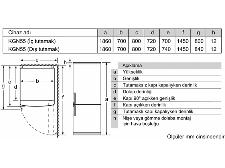 PROFILO BD3055IEVN E Enerji Sınıfı 530 L Alt Tarafı Derin Donduruculu NoFrost Buzdolabı Beyaz_7