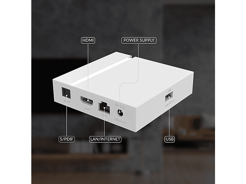 STRONG Leap S3 V2 + 4K Google TV Streaming Box, Weiß