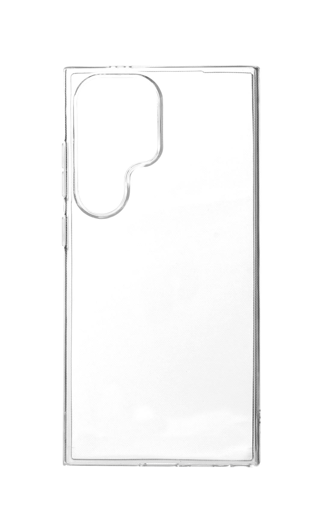 Transparente Schutzhülle für das Telefon mit Kameraausschnitt.