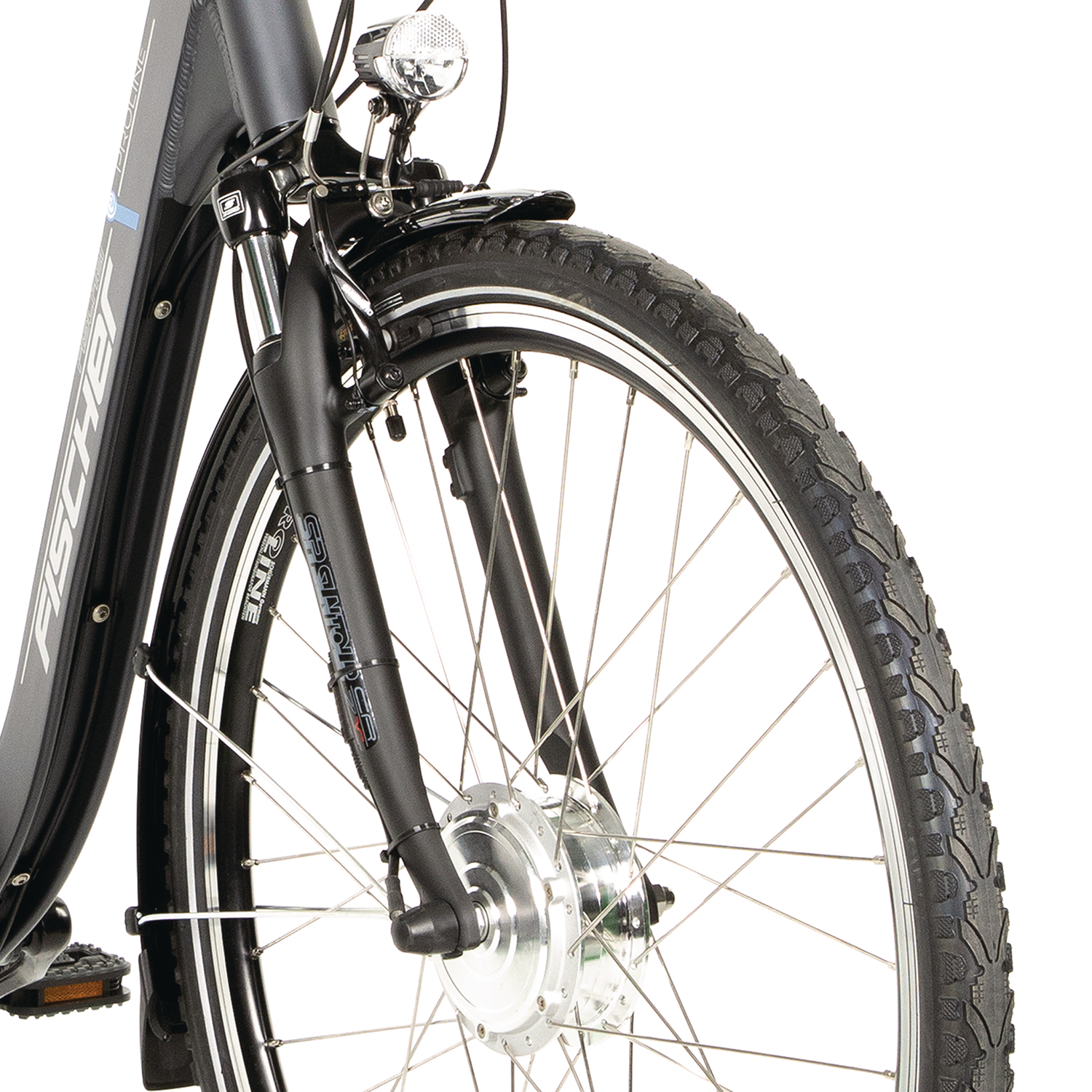 FISCHER CITA ECU 1401 Citybike (Laufradgröße: 28 Zoll, Rahmenhöhe: 44 cm, Damen-Rad, 522 Wh, Schwarz matt)