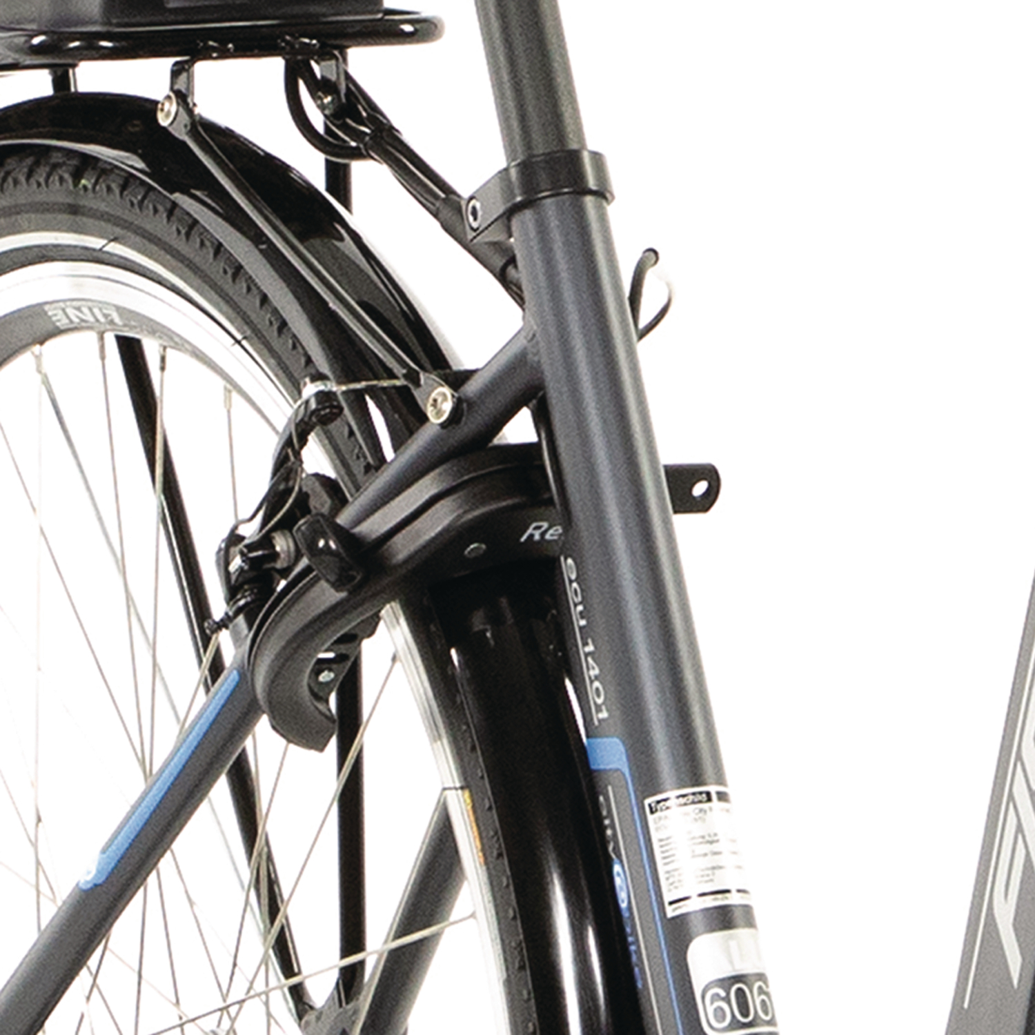 FISCHER CITA ECU 1401 Citybike (Laufradgröße: 28 Zoll, Rahmenhöhe: 44 cm, Damen-Rad, 522 Wh, Schwarz matt)