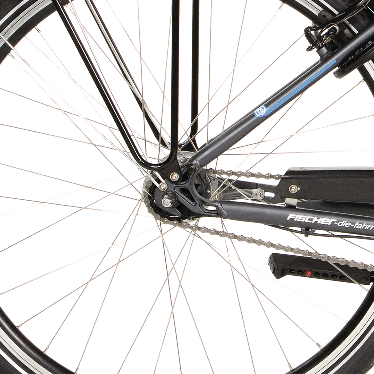 FISCHER CITA ECU 1401 Citybike (Laufradgröße: 28 Zoll, Rahmenhöhe: 44 cm, Damen-Rad, 522 Wh, Schwarz matt)