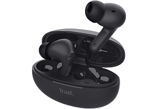 TRUST Yavi vezeték nélküli TWS bluetooth fülhallgató mikrofonnal, ENC, fekete (25296)
