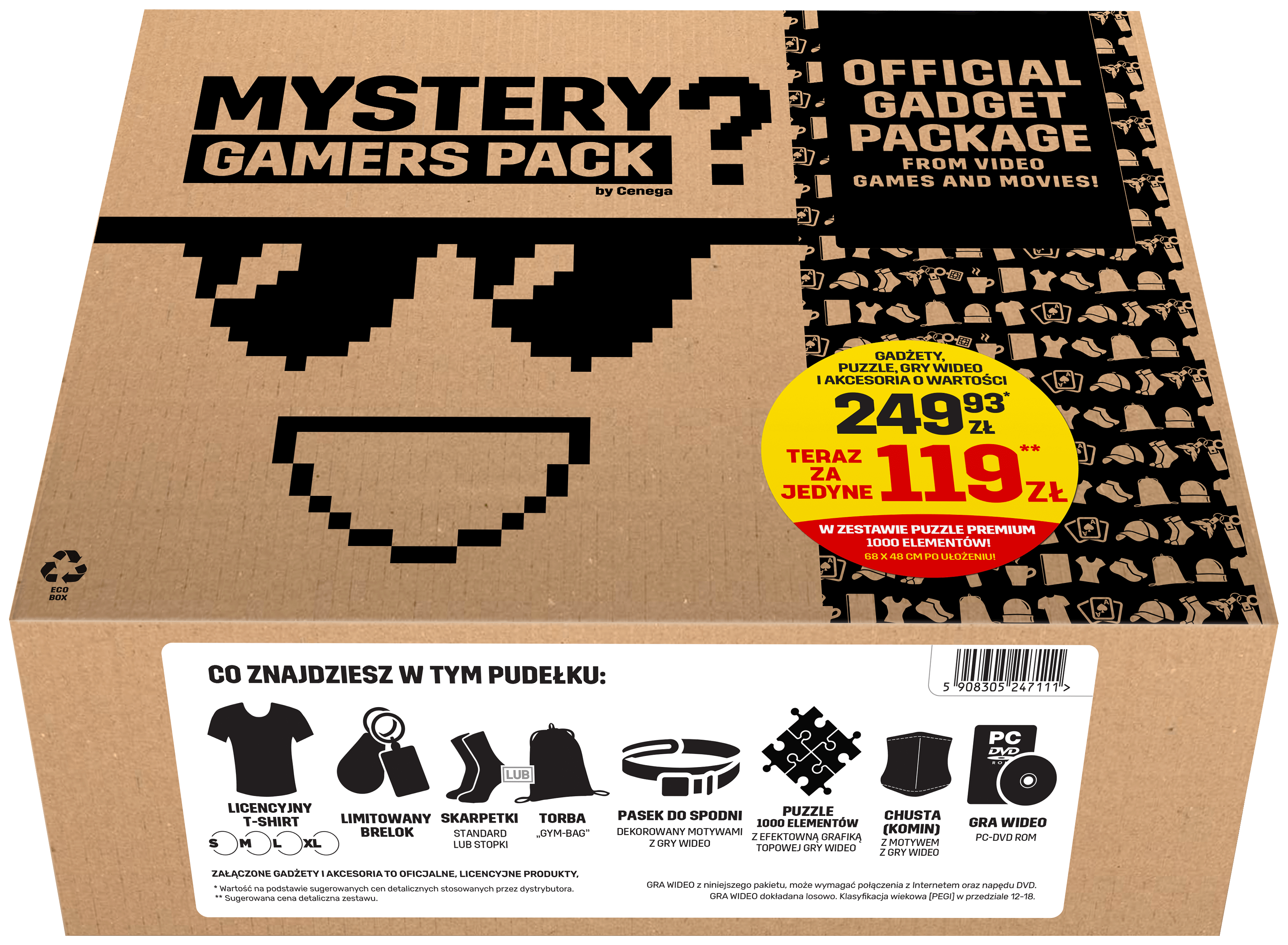 Zestaw CENEGA Mystery Gamers Pack V12 PC