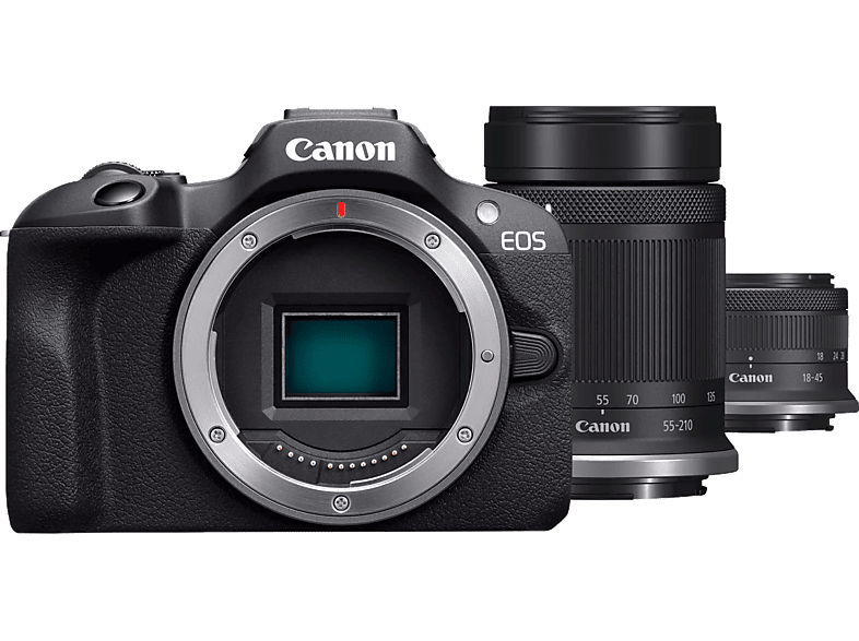 Canon Hybride Camera Eos R100 + 18-45 Mm 55-210 (6052c023aa)