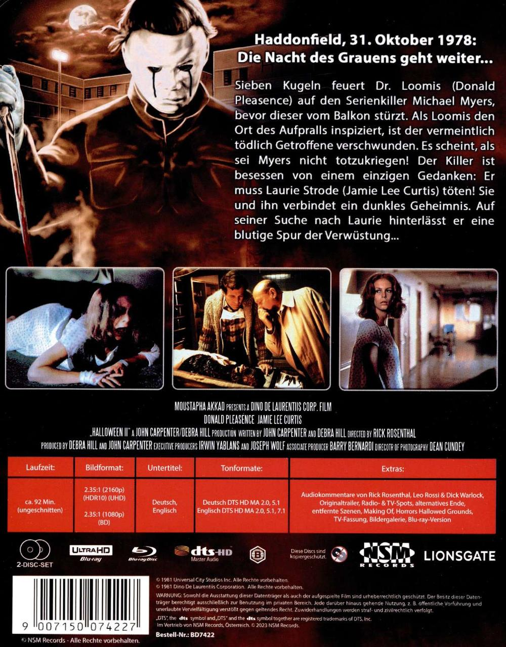 Filmcover mit einem Mann mit Maske und anderen Bildern.