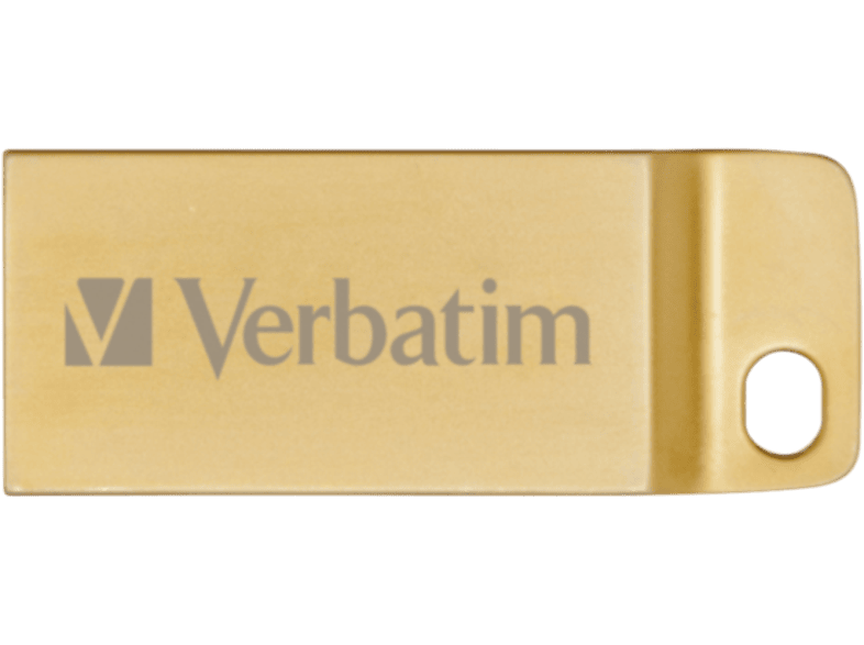 VERBATIM 32 GB Executive USB-Stick, USB-A 3.2 Gen 1, R80/W25 MB/s, Metall, Wasserdicht, Gold