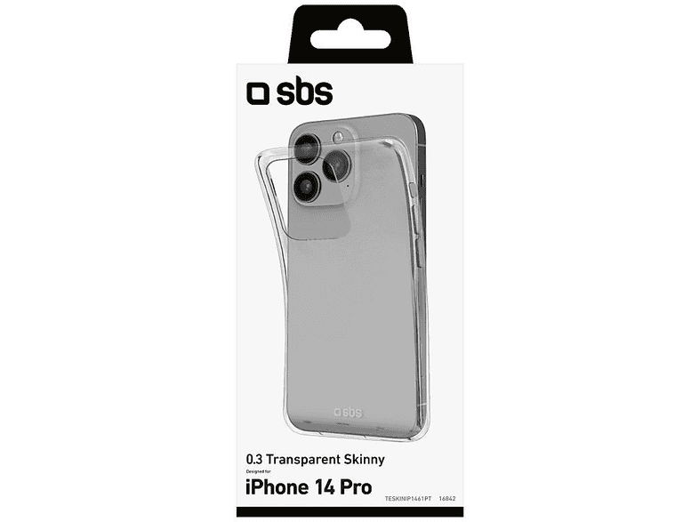SBS 16842 Skinny Clear Backcover, für Apple iPhone 14 Pro, Transparent; Handyhülle — Foto 2 von 2