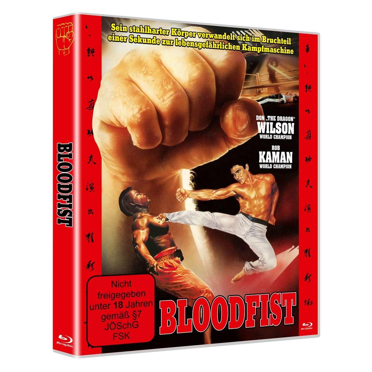 Filmposter von Bloodfist, mit zwei kämpfenden Männern.