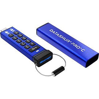 ISTORAGE datAshur Pro+C - Clé USB (512 Go, Bleu)