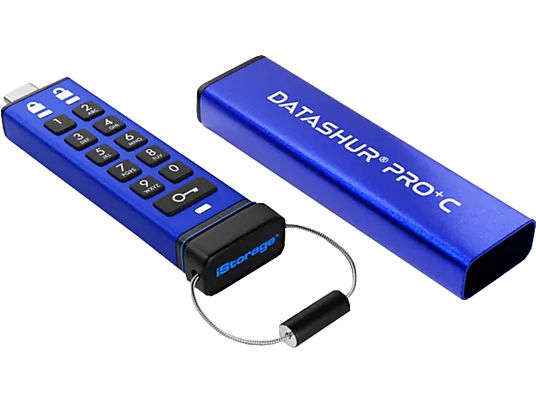 ISTORAGE datAshur Pro+C - USB Stick  (512 GB, Blau)