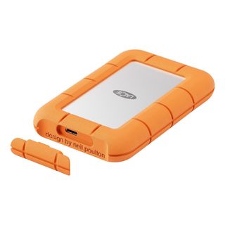 LACIE Rugged Mini - Festplatte (SSD, 500 GB, Orange/Silber)
