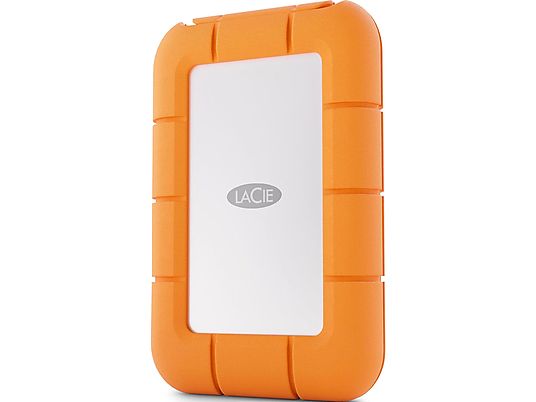 LACIE Rugged Mini - Festplatte (SSD, 4 TB, Orange/Silber)