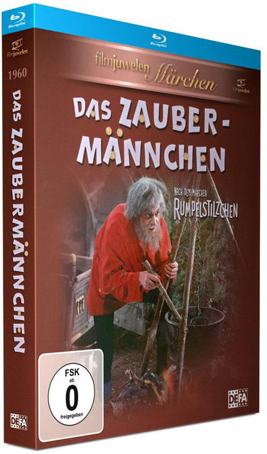 DVD-Hülle mit Filmplakat. Das Poster zeigt einen Mann in rotem Mantel und einen Titel im Vintage-Stil.
