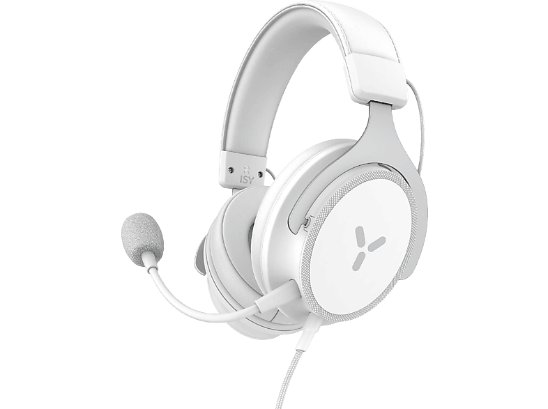 ISY IGH-2000-WT Ultralight Gaming Headset, Over-Ear, 40m Treiber, 3.5mm Klinke, Weiß