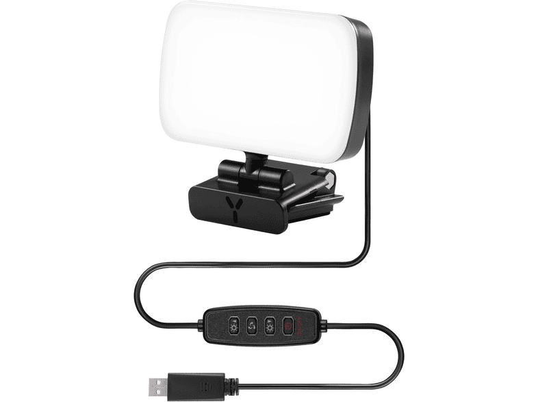 ISY IVL-1000 USB-Videostreaming-Licht, Schwarz — Foto 2 von 2