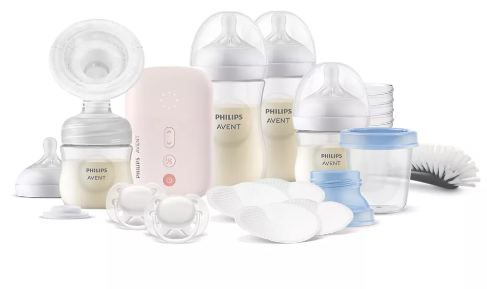 Philips Avent cumiüvegek és kiegészítők, beleértve a mellszívót is.
