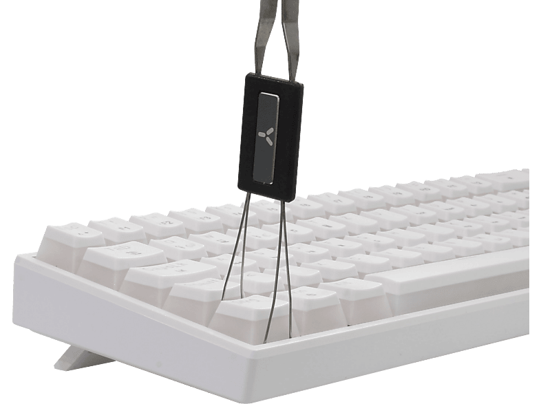 ISY IGK 5500-WT Gaming Tastatur, 65% Layout, Mechanisch, Pudding-Tastenkappen, qwertz, USB-C, Weiß — Foto 2 von 5