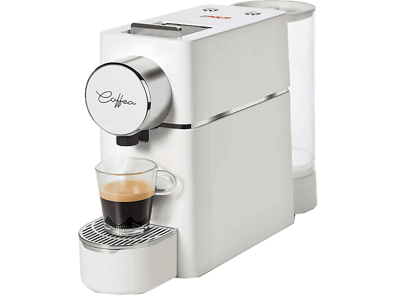 Polti Coffea S18W, 19 bar, 0.85 l, 1400 W, 3 niveles temperatura, Blanco